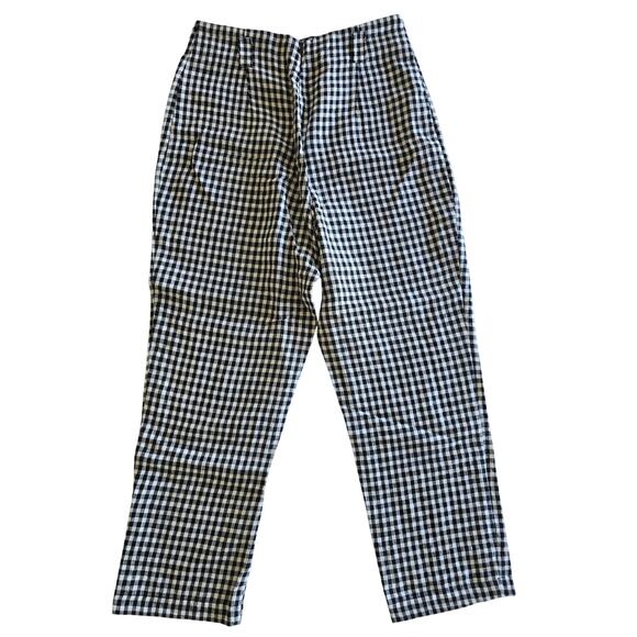 Reformation Linen Gingham 2-Piece Set Sz 4 — Top & High-Waist Pants - Picture 7 of 7